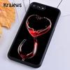 Krajews Red Wine Glass Soft Phone Case Cover For IPhone 18 17 Air 16 15 14 plus 11 12 13 pro max coque Shell Fundas