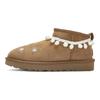 UGG КЛАССИЧЕСКИЕ УЛЬТРА МИНИ 811 Производство, Лунный Странник Термальные Снежные Сапоги до щиколотки Женские Каштаново-коричневые 1116109-CHE(Команда80-)