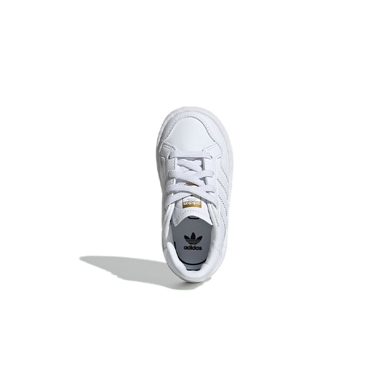 Adidas Originals Team Court El I Low Top Casual Sneakers Baby Sneakers White EF6827