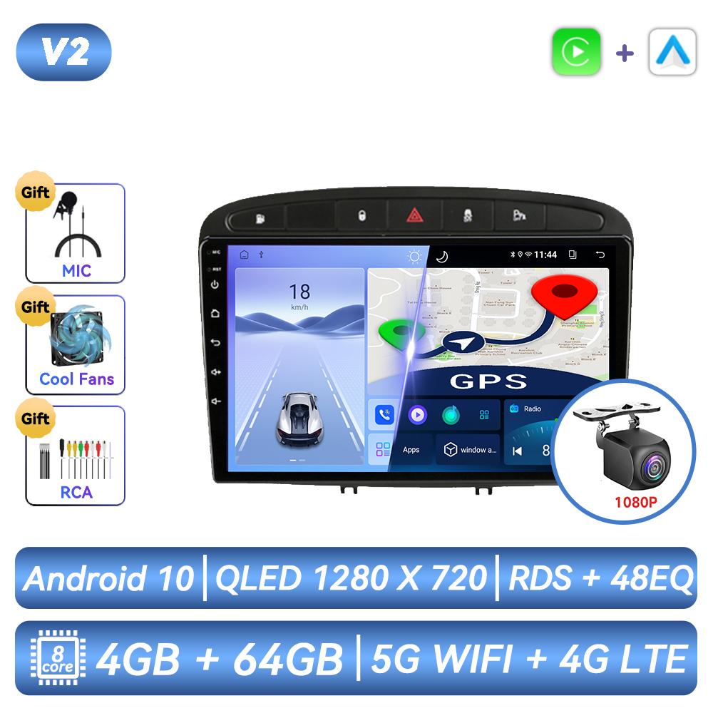 Автомагнитола Для Peugeot 408 308 308SW 2012 - 2020 Android Мультимедиа Видео Плеер Навигация GPS Carplay Сенсорный Экран Авто Стерео Интеллектуальные Системы