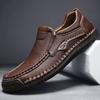 New Summer Men's Shoes Men's Light Comfortable Breathable Walking Flat Men Shoes Large Men's Leather Shoes