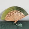 Retro Design Chinese Style Silk Fan Decoration Classical Fan Handheld Shell Fan  Summer Season
