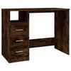 VidaXL Desk with Drawers Smoked Oak 102x50x76 Cm Engineered Wood 823037
