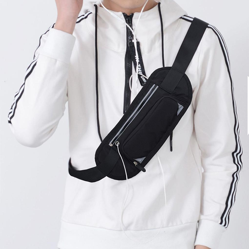 Портативная поясная сумка на молнии Кемпинг Пеший туризм Путешествия Бег Бег трусцой Полиэстеровая поясная сумка Телефон Регулируемая поясная сумка