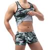 Sexy Men Underwear Boxers Camouflage Boxer Shorts Cuecas Mens U Bulge Pouch Underpants Trunks Male Panties Homme
