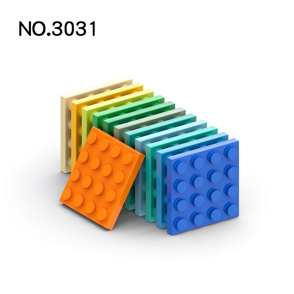 20 шт. Детали MOC 3031 Пластина 4x4 Совместимые Кирпичики DIY Сборка Строительные Блоки Частички Детская Головоломка Развивающая Игрушка Подарок на День Рождения