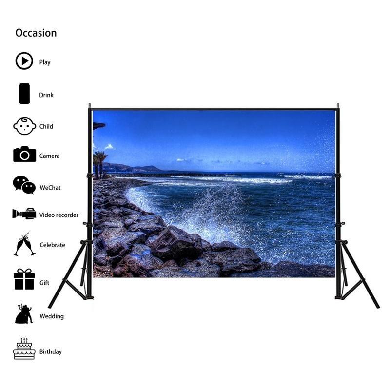 Серия Пляжный Морской Пейзаж Фоновая Ткань для Летних Вечеринок, Мероприятий, Фон для Фотосессий, Декор в Пляжной Тематике, Свадьбы