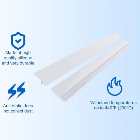 Крышка зазора для плиты, силиконовая резиновая полоска, термостойкий коврик, масло, пыль, вода, уплотнитель, кухонный наполнитель для дома, ресторана, отеля
