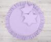 Play mat with ruffles - purple