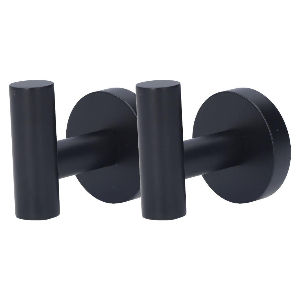 2 PCS Stainless Steel Towel Hook Compact Design Coat Hook Robe Hook Bathroom Kitchen Garage Closet
