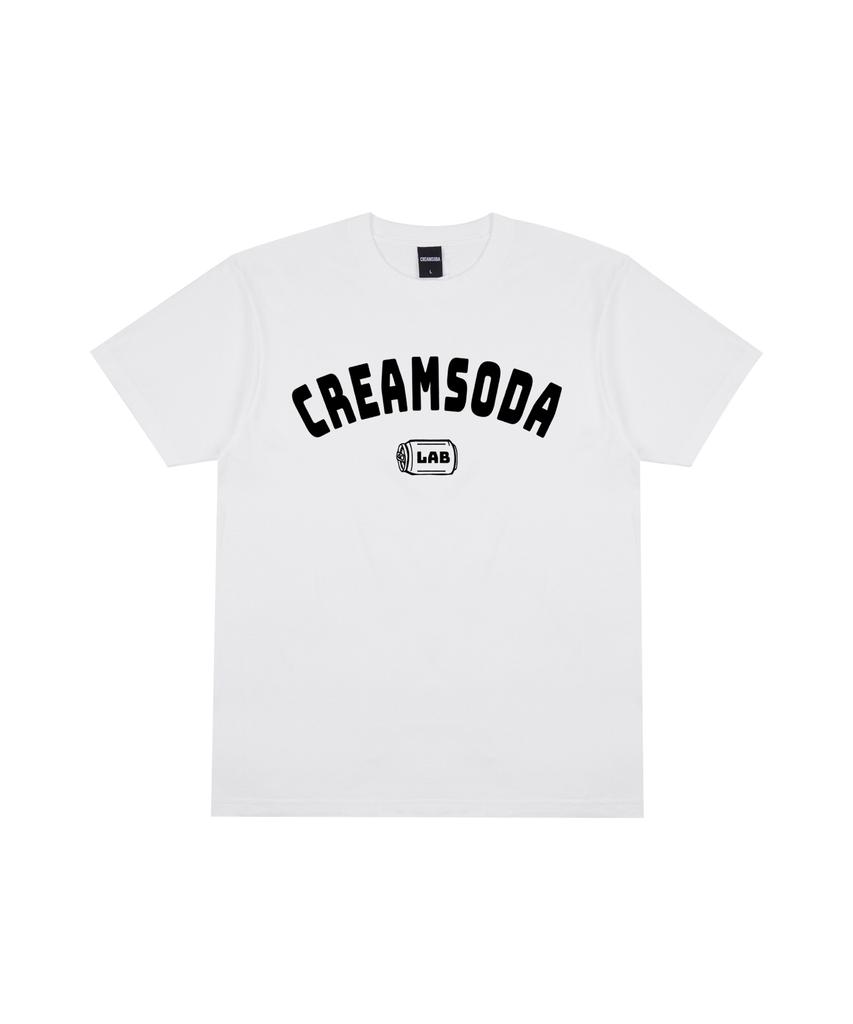 CREAM SODA LAB [2 шт.] Белая футболка с коротким рукавом с логотипом Ozzy Acro (черный) черный (белый)