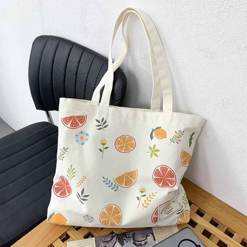 Summer Fresh Butterfly Tote: Women's Sweet Chinese-Style Canvas Shoulder Bag