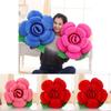 Elegant Romantic Flower Shape Cushion With Bright Colors And Soft Plush Material