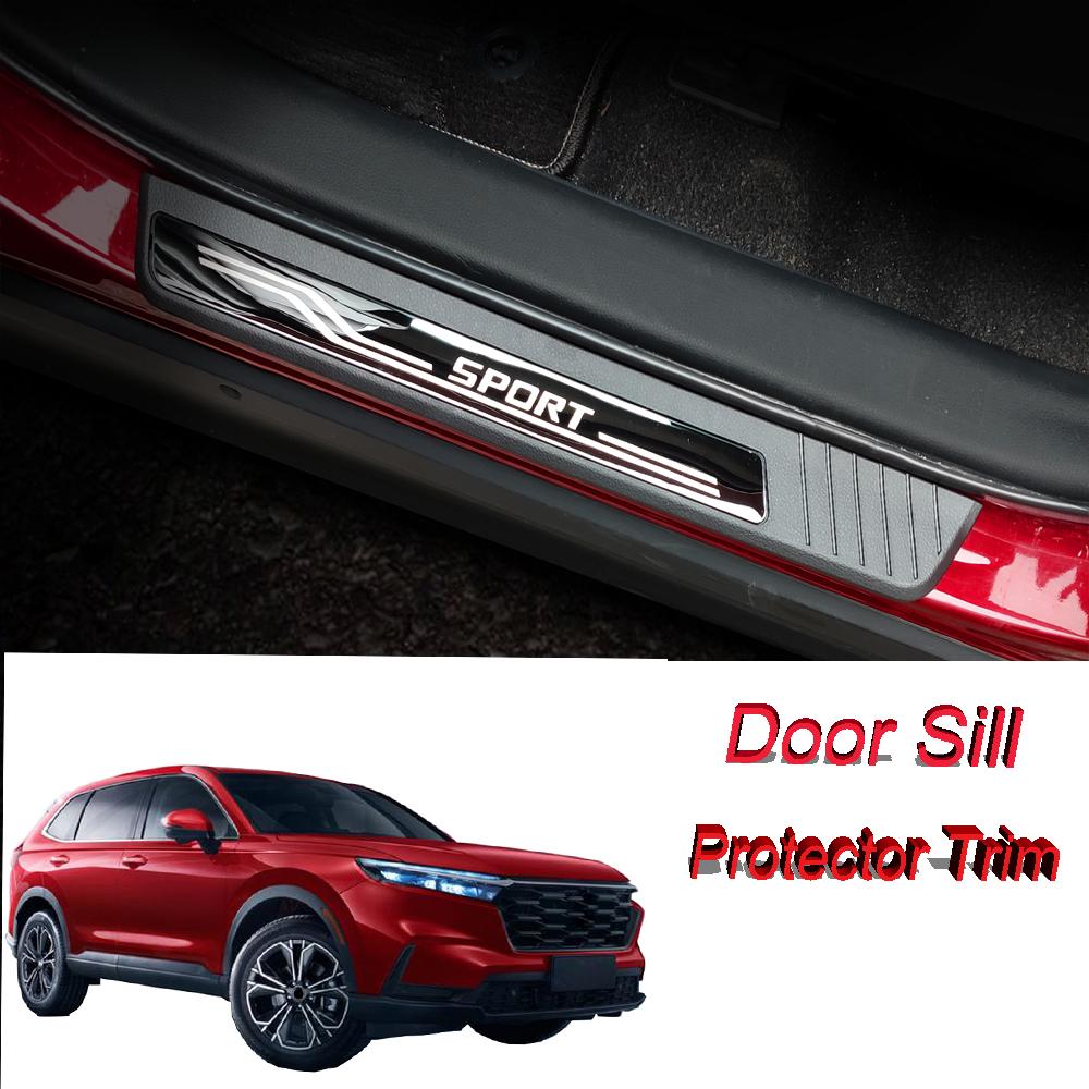 Для Honda CR-V 2023 2024 автомобильные аксессуары накладка на порог, защитная пластина, наклейки на порог, накладка на педаль