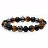 Energy Natural Energy Tiger Eye Hematite Black Onyx Beads Stone Bracelet for Men Jewelry Charm Gift