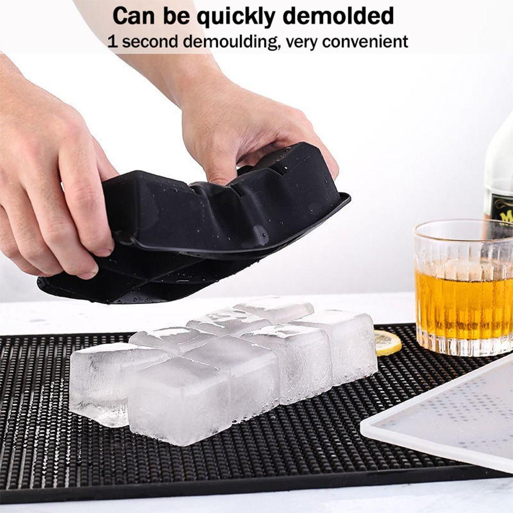 Кухонные аксессуары Многоразовая силиконовая форма пищевого класса Квадратная форма Форма для льда Форма для кубиков льда Форма для ледяных шариков