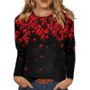 Рубашки с длинным рукавом для женщин, милые футболки с графическим принтом, блузки, повседневные базовые топы больших размеров, пуловеры