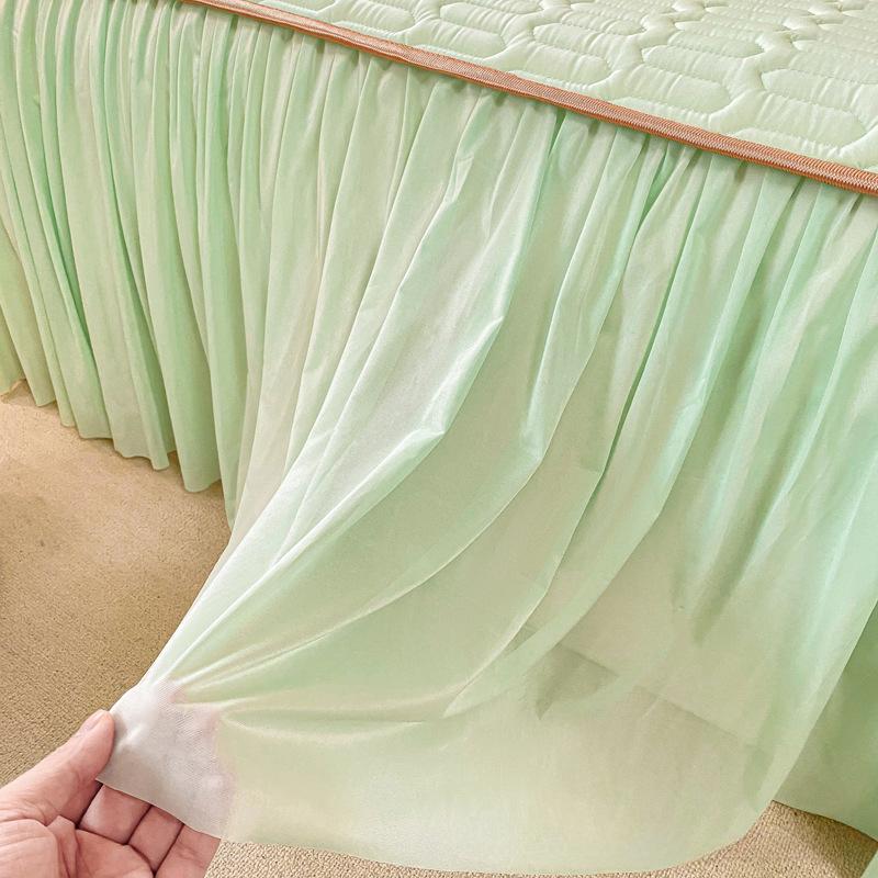 Новый свежий однотонный кружевной крутой латексный летний коврик-юбка-кровать, комплект из трех предметов