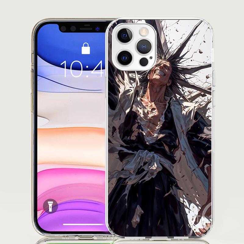 Чехол для телефона Bleach с изображением Зараки Кенпачи для iPhone 17 Air 16 15 Plus 11 14 Pro Max 13 Mini 12 7 8 + SE Узор Арт Индивидуальный чехол 17