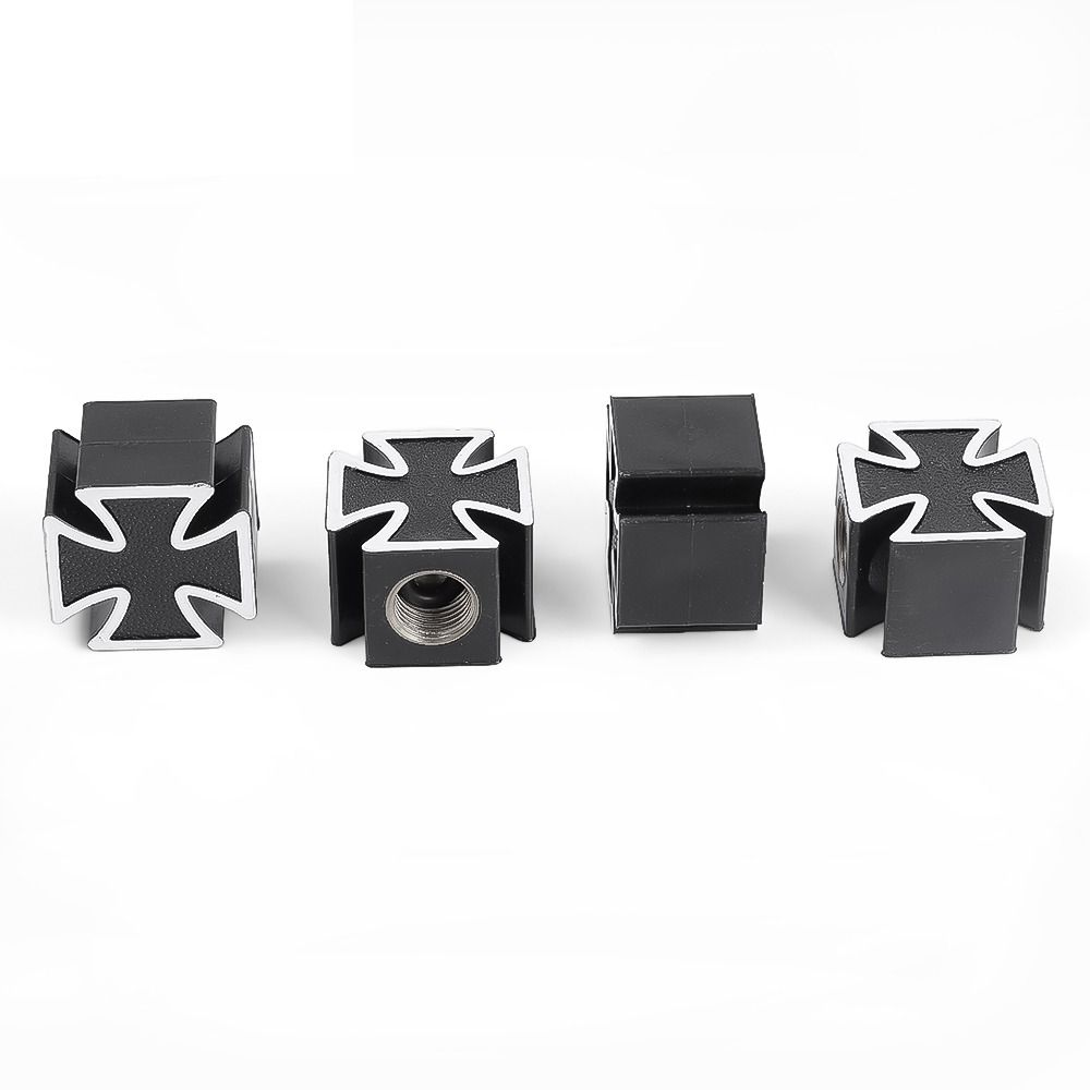 Cross Style Bike Motorcycle Tyre Accessories Dust-proof Cover Protective Cover Valve Stem Cap