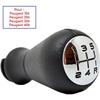 CHROME-BLACK GEAR KNOB ( 5 SPEEDS ) Designed for PEUGEOT 106 PHASE 2 206 206 CC 206 SW 306 406 605