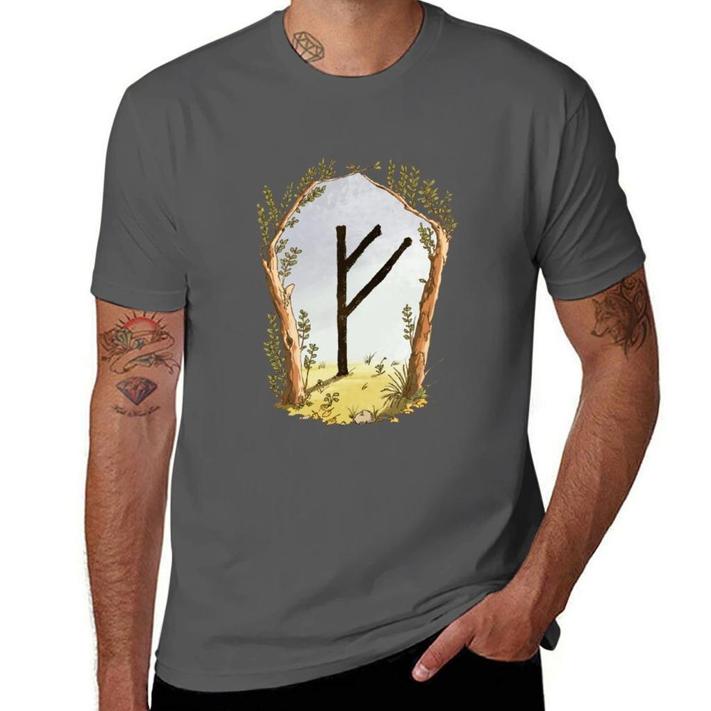 Fehu TShirt Classic Basic Casual TShirt