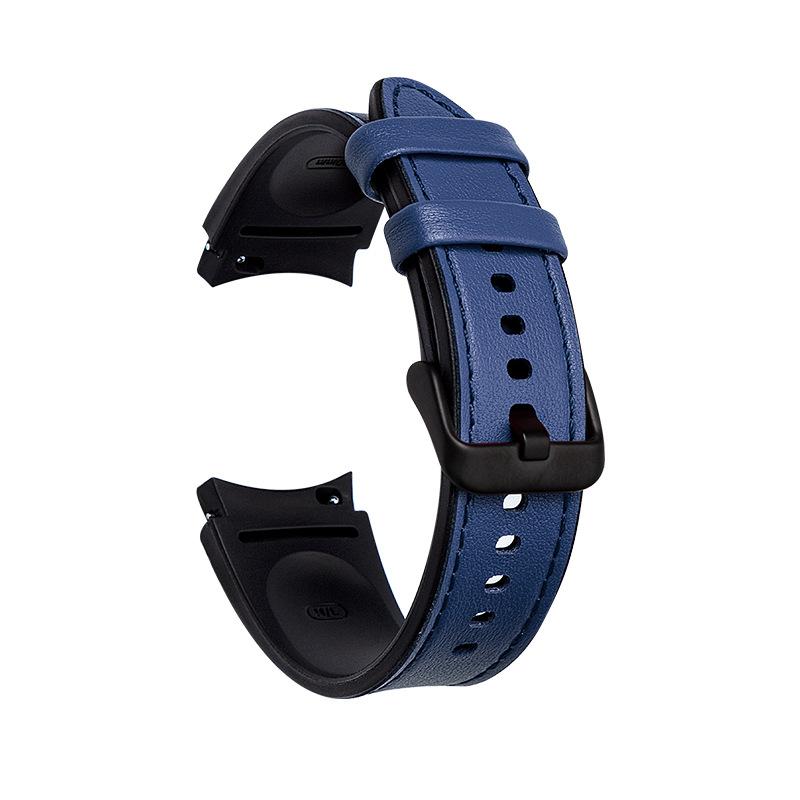 Silicone Leather Strap for Samsung Galaxy Watch 7/6/5/4 Watch Classic Smart Watch Bands