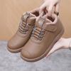 Корейский стиль модные зимние ботинки женские зимние новые теплые мягкие утолщенные хлопковые туфли водонепроницаемые удобные прогулочные туфли на плоской подошве