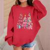 Children's Fashionable Casual Long-sleeved Loose Christmas Print Pullover Sweatshirt