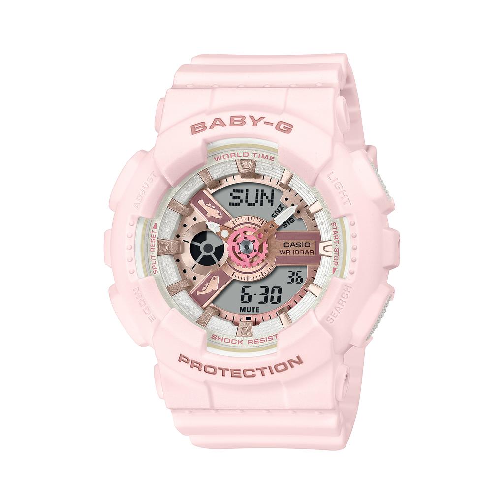 Casio Женские часы BABY-G Серые BA-110AQ-4APR BA-110AQ-4APR