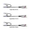 Коаксиальный на 3,5 мм 2 RCA Аудио Адаптер Кабель с Питанием от USB С Плетеной Оплеткой Для Домашнего Кинотеатра И Профессиональных Аудио Систем