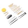 Clay Tools Kit Sculpting Tools Wooden Material Shaping Building Modeling Carving Accessories for Pottery Arts Craft