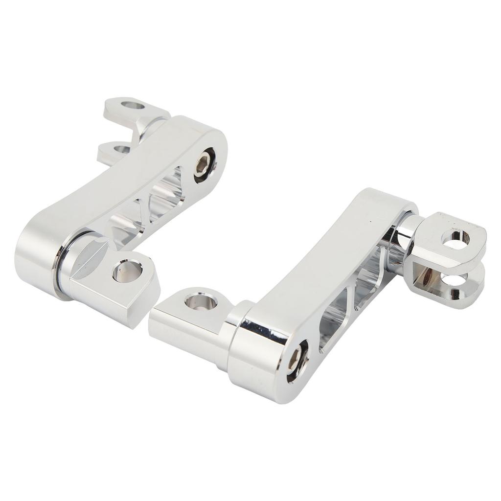 Motorcycle Foot Peg Highway Bracket 360 Degrees  Adjustable Rugged Foot Peg Extension Bracket for Touring Electroplated