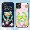 Чехол для телефона с магнитом в стиле аниме S-Sailors Moon Для IPhone 16 15 14 13 12 11 17 Pro Max Plus Крышка для беспроводной зарядки
