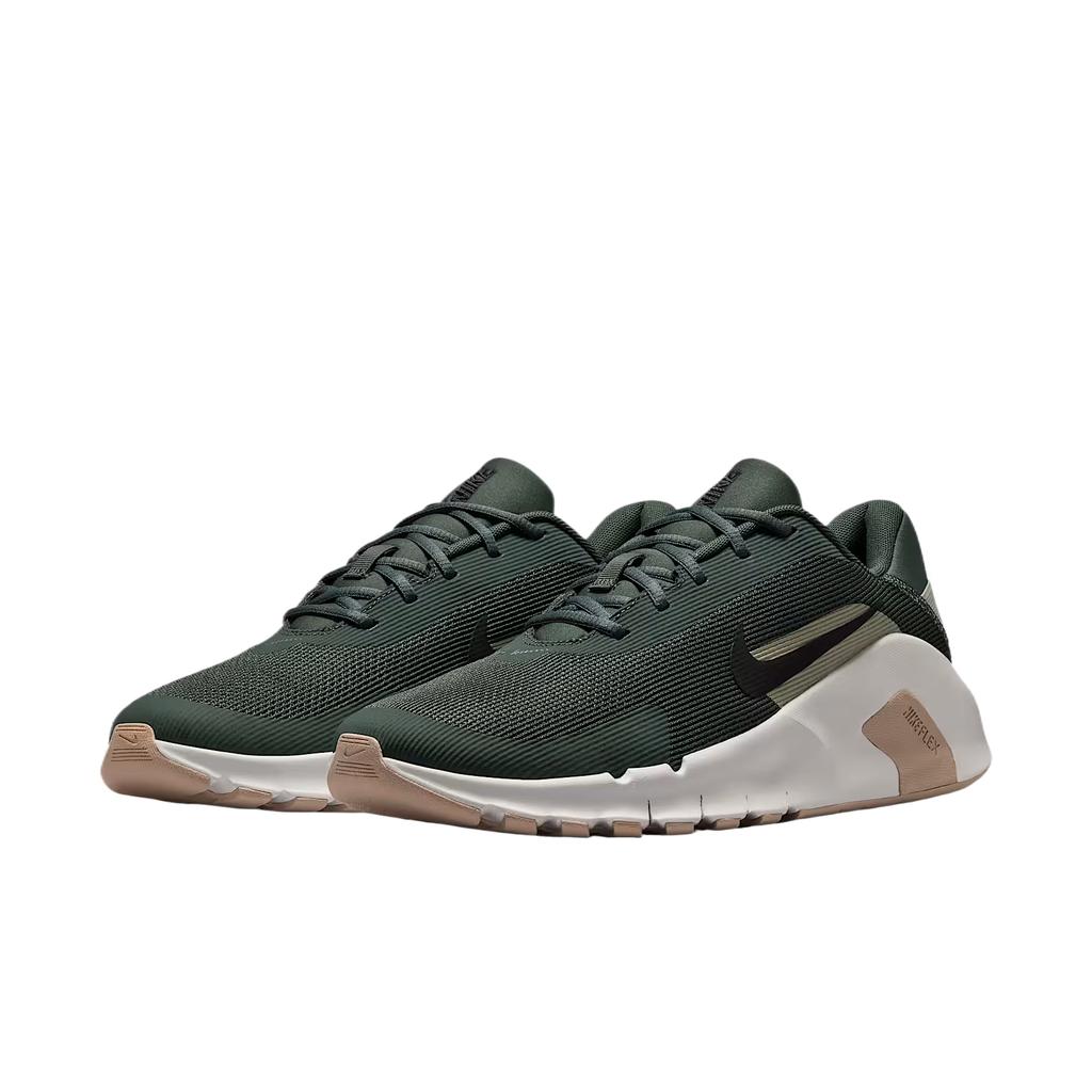 Nike Кроссовки мужские Flex Train Зеленый камуфляж Горный Белый Молочно-белый II Черный HV9972-303