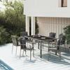 VidaXL Garden Dining Set and Cushions 7 Pcs Grey Rattan, Dining Set, Dining Set 3157960