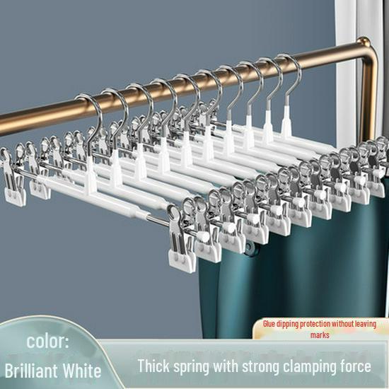 1/5 шт. зажим для вешалки из нержавеющей стали для брюк, зажим для гардероба, противоскользящая прищепка для брюк, вешалка для юбки