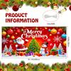 Large Christmas garage background, red Christmas happy background wall, Santa Claus, Christmas snowman