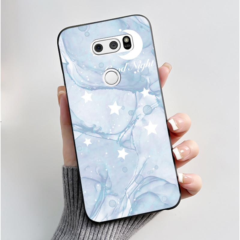 Милый Чехол Для LG V30 V30+ Plus Funda LG V30s ThinQ Capa LG V35 ThinQ Печатный Корпус Защитная Крышка Мягкий Силикон Мультяшные Чехлы