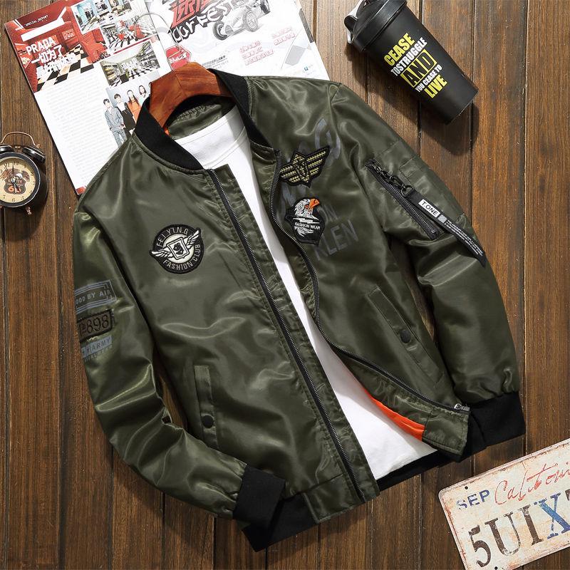 Бейсбольная форма ВВС, куртка пилота, мужская осенне-зимняя толстая куртка, трендовая повседневная одежда