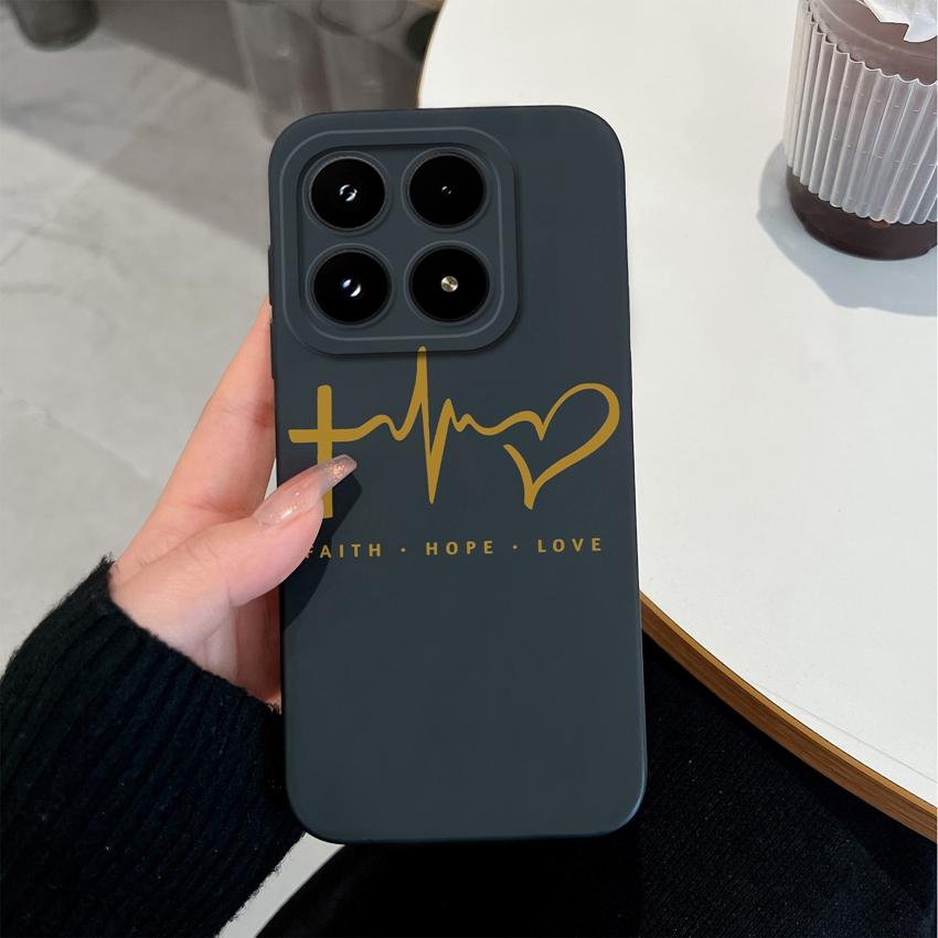 Многоцветный Чехол для Телефона с Узорами в Виде Сердечек Любви Для Xiaomi 17 15 15T 14T Pro Poco M7 M8 F7 F8 C71 C75 Ударопрочный Силиконовый Задний Чехол-Ракушка Для Xiaomi Capa