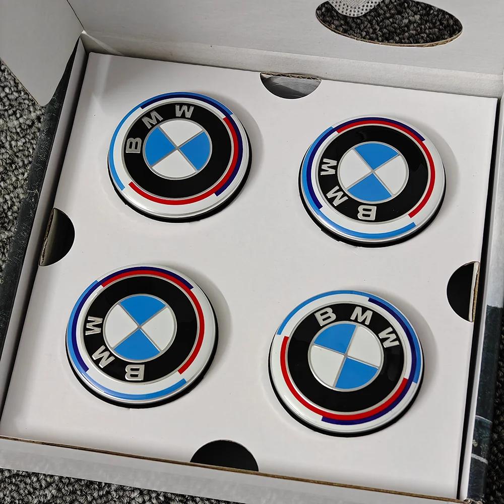 For BMW M 4 pieces 56MM 68MM suitable for BMW G80 E84 F48 G01X1 X2 X3 X4 X5 X6 G07 suspension hub cap center cover car sticker accessories JG8