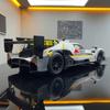Новый 1:24 BMW M Hybrid V8 Super Racing Модель легкосплавного автомобиля со звуком и светом Инерционный механизм Детская коллекция игрушек Подарок на день рождения для мальчиков Модные украшения