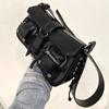 SHELKSBAG Винтажный Стиль Женские Сумки на Плечо Мотоциклетная Сумка Новая 2026 Городская Мода Качество Черная ПУ Кожа Панк Сумка Через Плечо