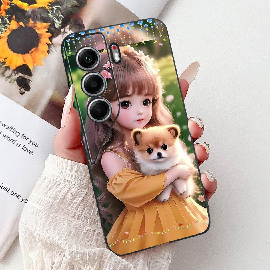 Чехол для Tecno Camon 40 2025 Новый Популярный Узор Бабочка Цветок Мягкий Силиконовый Чехол для Телефона Для Tecno Camon40 Pro CM6 CM5 Бампер