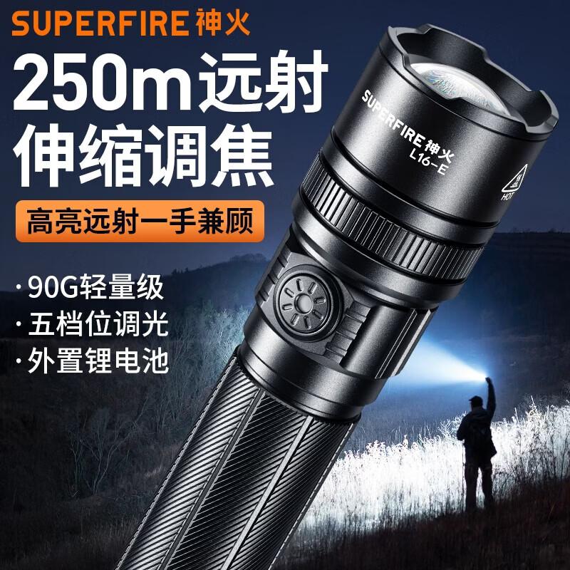 SupFire L16-E Zoom LED Flashlight