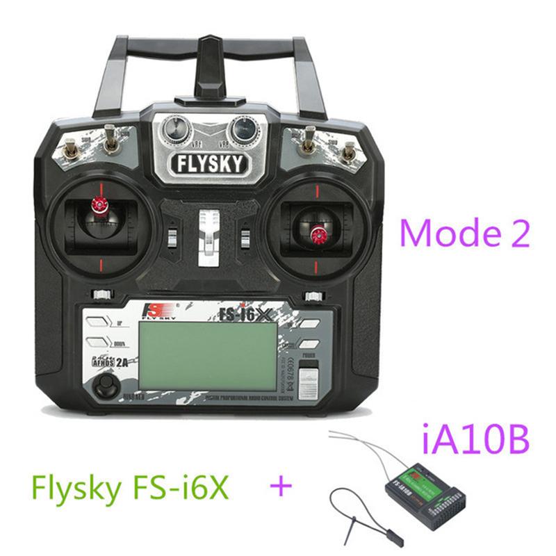 FLYSKY FS-i6X I6X AFHDS 2A RC Transmitter with X6B IA6B IA10B Receiver 10CH 2.4GHz for Aairplane Helicopter FPV Racing Drones