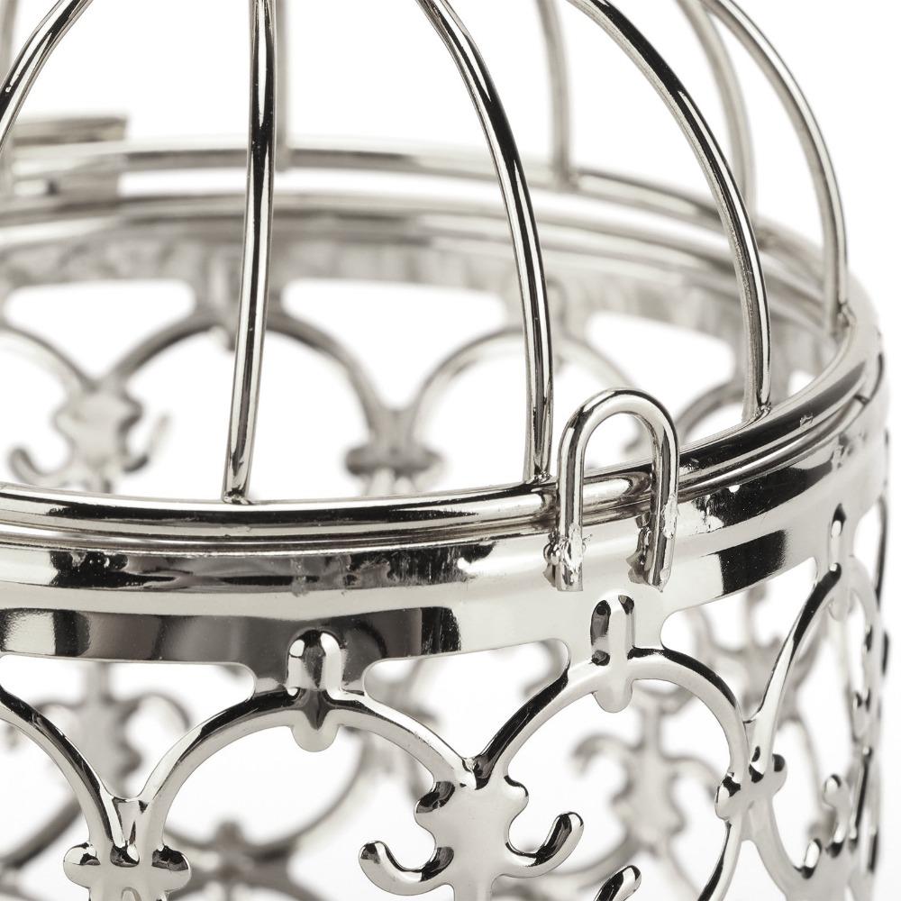 Iron Hanging Lantern Candle Holder Electroplated Birdcage Candlestick Decorations Gift For Events
