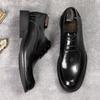 Men Shoes Dress Genuine Leather Formal Business Work Soft For Man Male Men's Oxford Flats Shoe For Men