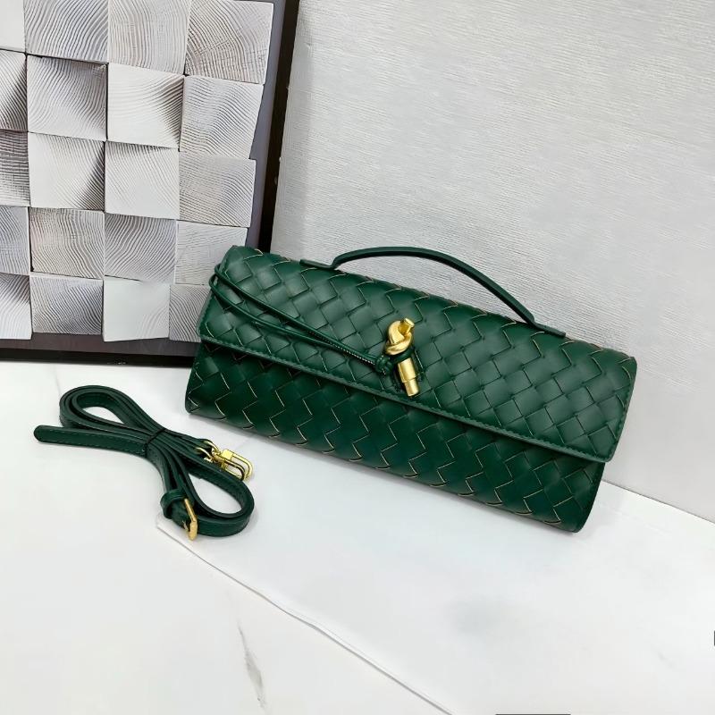 Hand-woven Bag, Hardware Lock, Dinner Bag, High-end Shoulder Bag, Women's Underarm Clutch Bag
